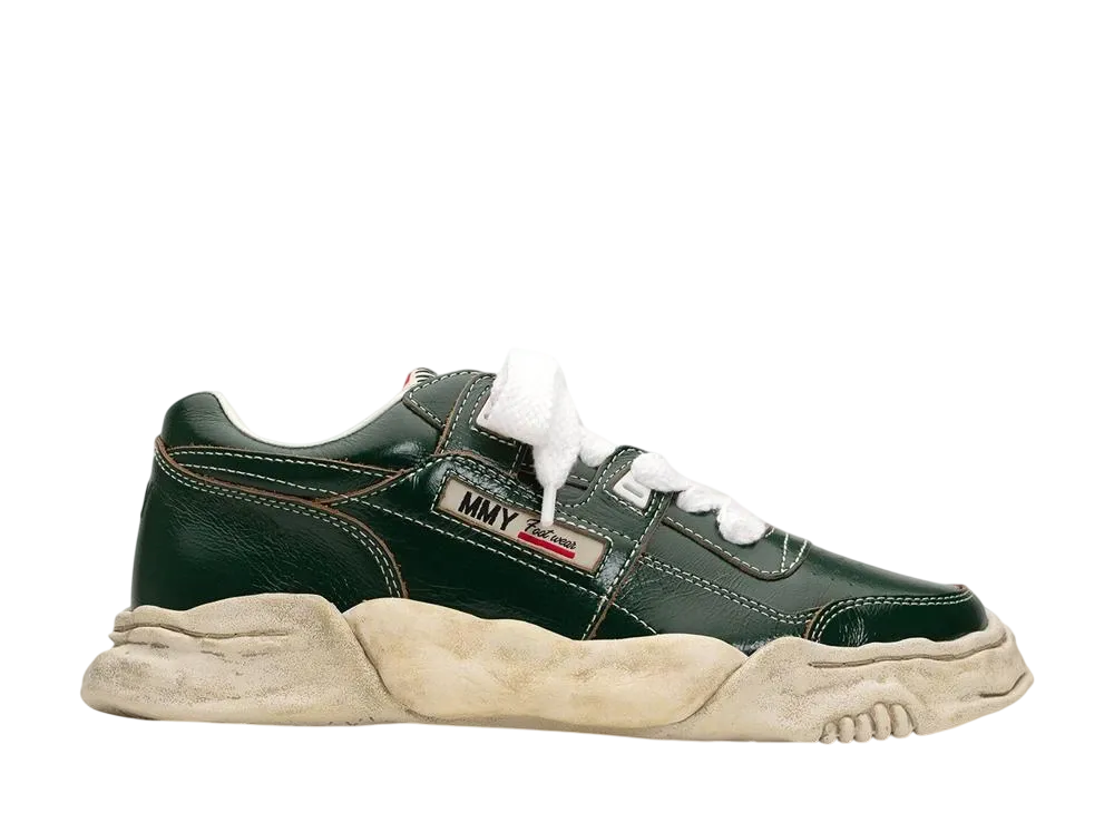 メゾンミハラヤスヒロ パーカー オリジナルソール ウィンクルレザー ローカットスニーカー "グリーン" (A14FW733)