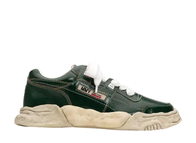 Maison MIHARA YASUHIRO PARKER OG Sole Wrinkled Leather Low-top Sneaker "Green"