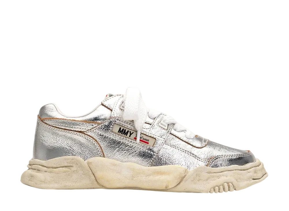 メゾンミハラヤスヒロ パーカー オリジナルソール ウィンクルレザー ローカットスニーカー "シルバー" (A14FW733)