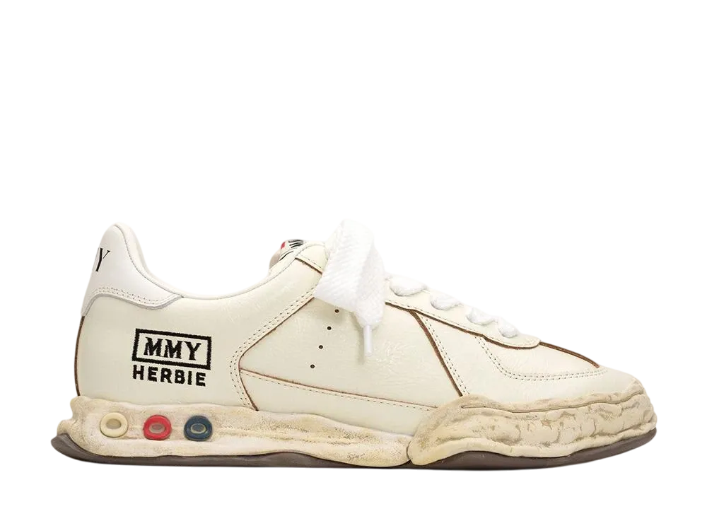 メゾンミハラヤスヒロ ハービー オリジナルソール ウィンクルレザー ローカットスニーカー "ホワイト" (A14FW719)