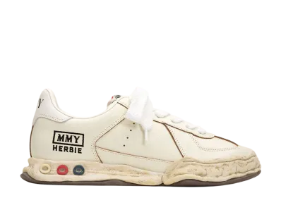 Maison MIHARA YASUHIRO HERBIE OG Sole Wrinkled Leather Low-top Sneaker "White"
