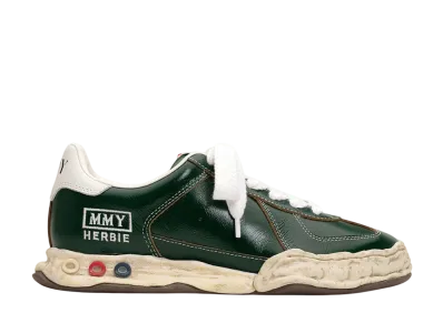 Maison MIHARA YASUHIRO HERBIE OG Sole Wrinkled Leather Low-top Sneaker "Green"