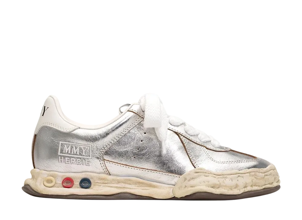 メゾンミハラヤスヒロ ハービー オリジナルソール ウィンクルレザー ローカットスニーカー "シルバー" (A14FW719)