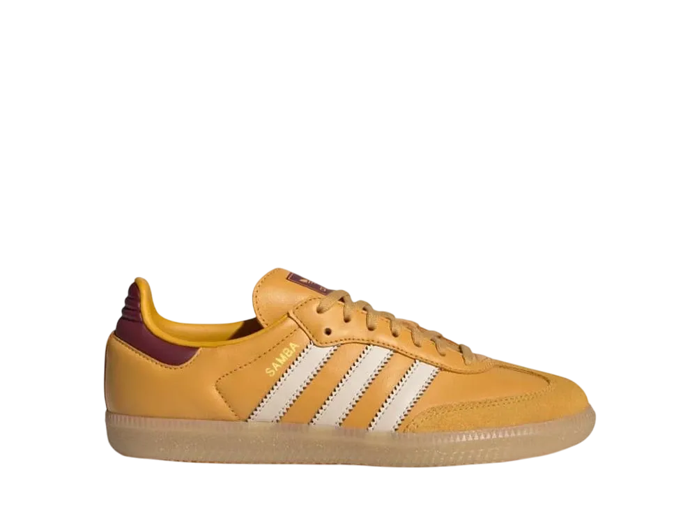 アディダスオリジナルス GS サンバ OG "プリラヴドイエロー/クリスタルサンド/シャドウレッド" (キッズ)