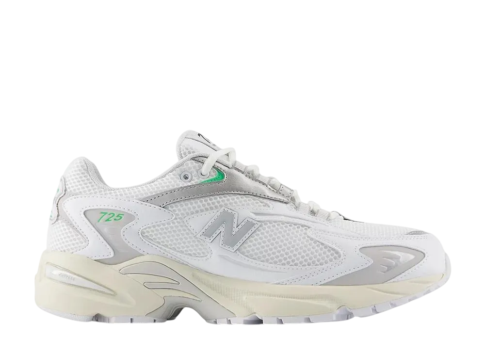 New Balance 725V1 "White/Green Apple/Silver Metallic"