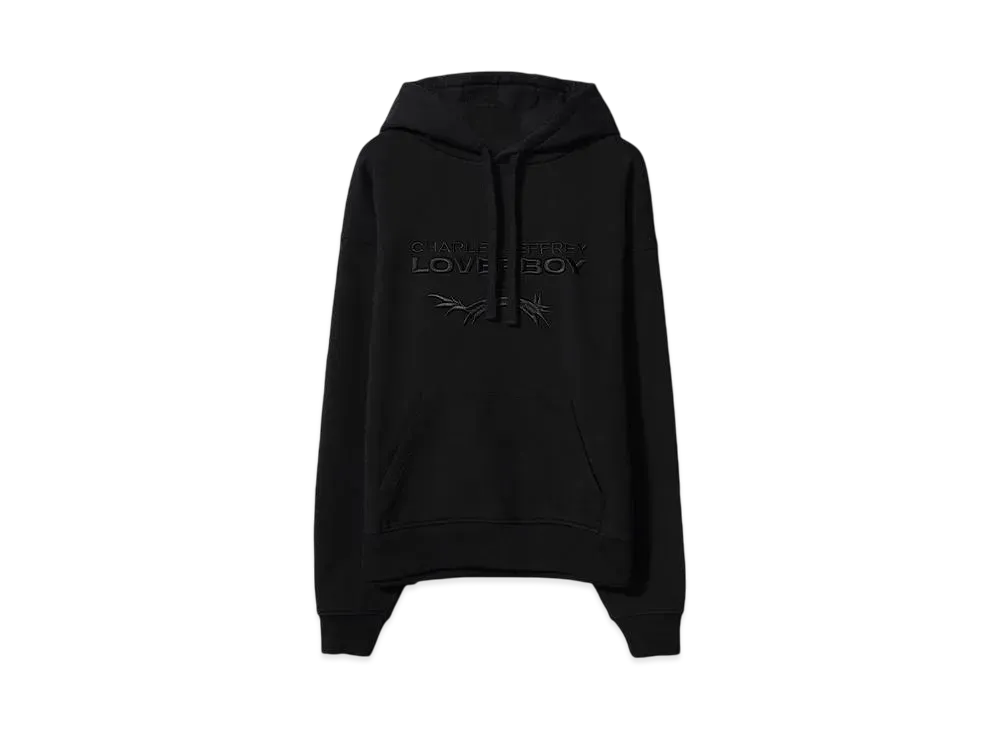 Charles Jeffrey Loverboy LOGO HOODY"BLACK"