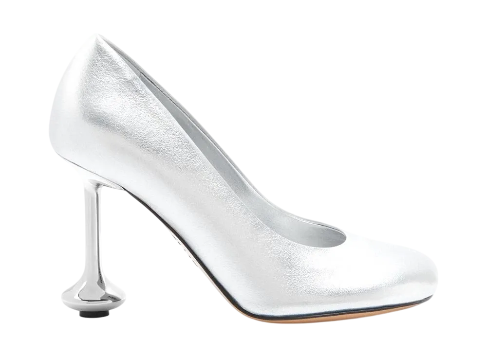ロエベ ウィメンズ トイ パンプス ラミネートラム "シルバー"