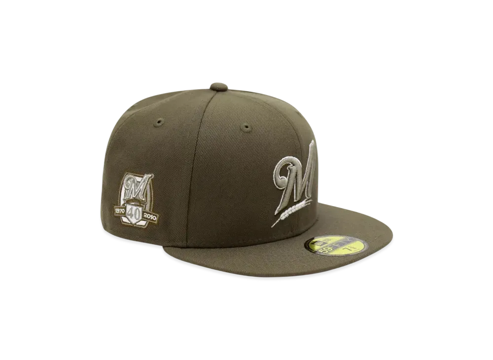 NEW ERA x THE CAP 'Moss Stream' 59Fifty Milwaukee Brewers "Moss"