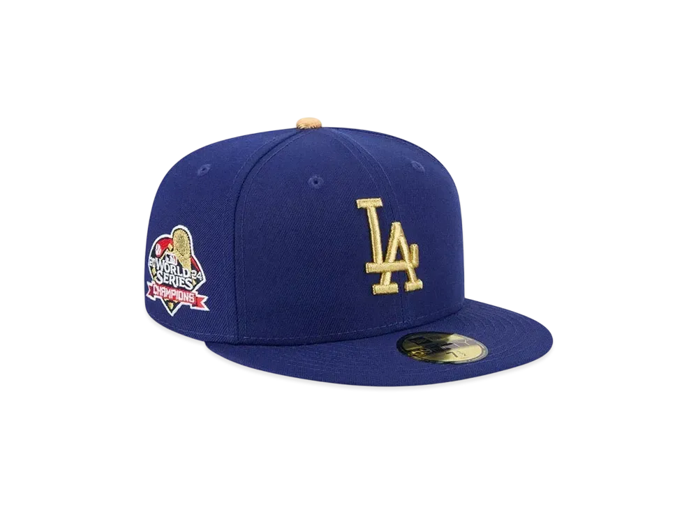 NEW ERA 59Fifty MLB Gold Collection Los Angeles Dodgers "Royal Blue"