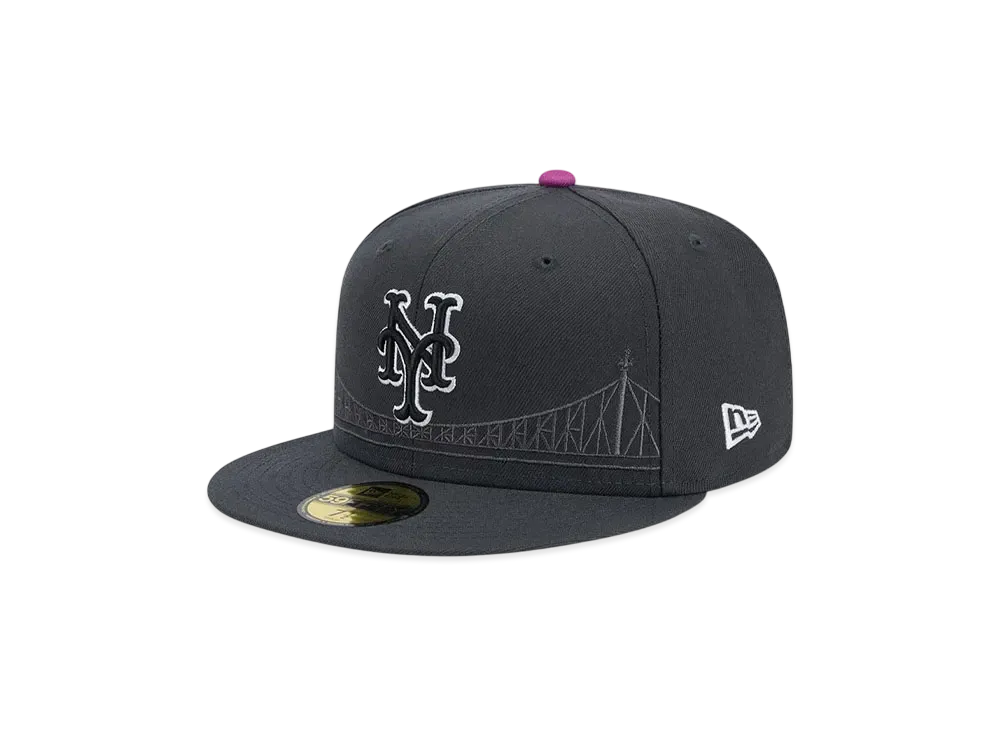 NEW ERA 59Fifty On Field 2025 MLB City Connect New York Mets "Graphite"