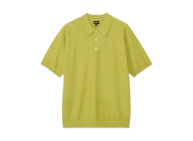 Goldwin Whole Garment Wool Blend Knit Polo Shirt (Unisex) "Honey Olive"