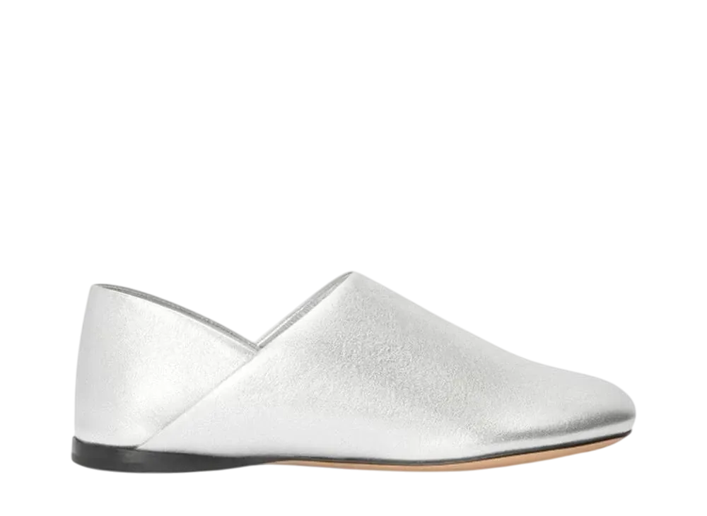 ロエベ ウィメンズ トイ スリッパ ラミネートラム "シルバー"