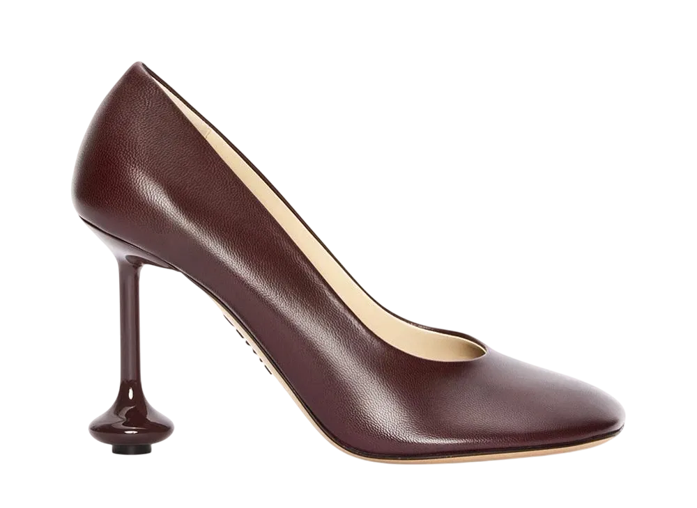 ロエベ ウィメンズ トイ パンプス ゴート "バーガンディ"