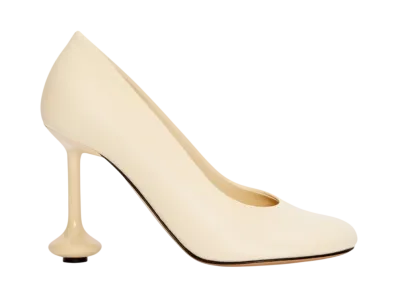LOEWE Women's Toy Pump in Goatskin "Oat Milk"