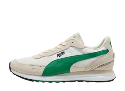 Puma Road Rider Suede "Warm White/Archive Green"