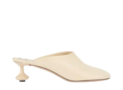 LOEWE Women's Toy mule in goatskin "Oat Milk"