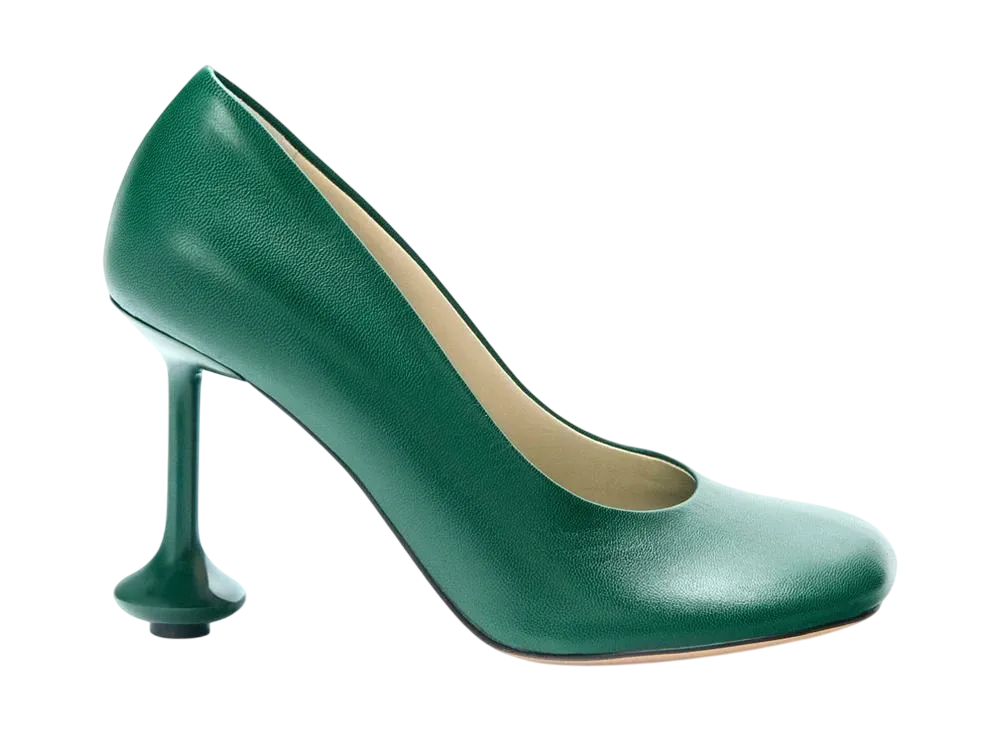 ロエベ ウィメンズ トイ パンプス ゴート "フォレストグリーン"