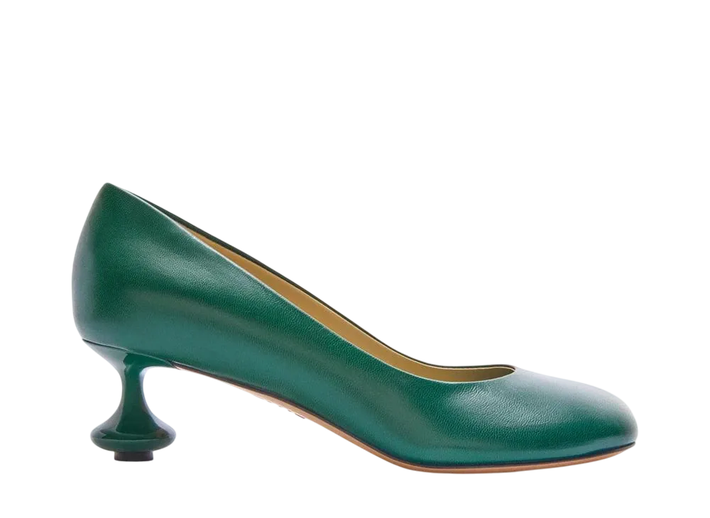 ロエベ ウィメンズ トイ パンプス ゴート "フォレストグリーン"