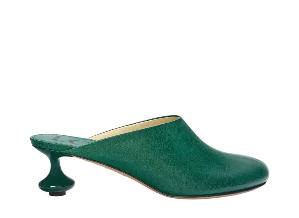 ロエベ ウィメンズ トイ ミュール ゴート "フォレストグリーン"