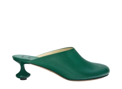 LOEWE Women's Toy mule in goatskin "Forest Green"