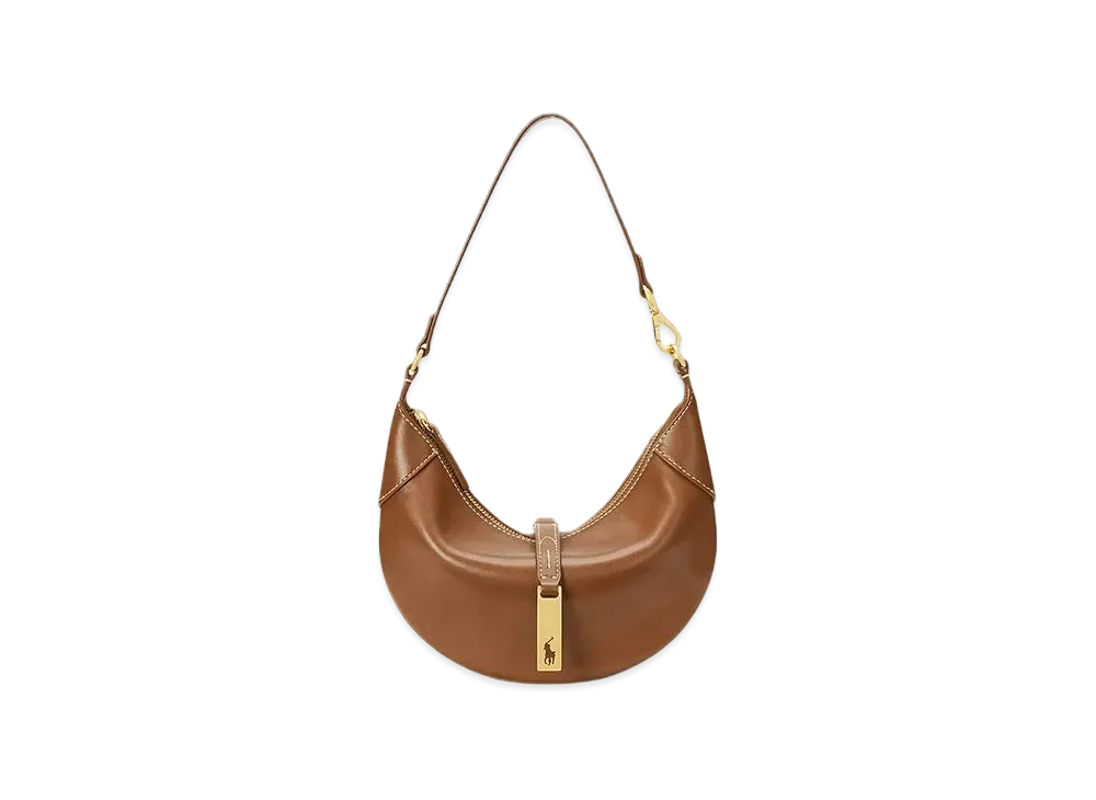 Polo Ralph Lauren Polo ID Calfskin Mini Shoulder Bag "Brown"