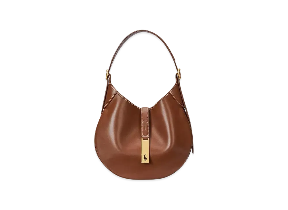 Polo Ralph Lauren Polo ID Leather Small Shoulder Bag "Brown"