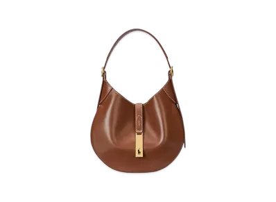 Polo Ralph Lauren Polo ID Leather Small Shoulder Bag "Brown"