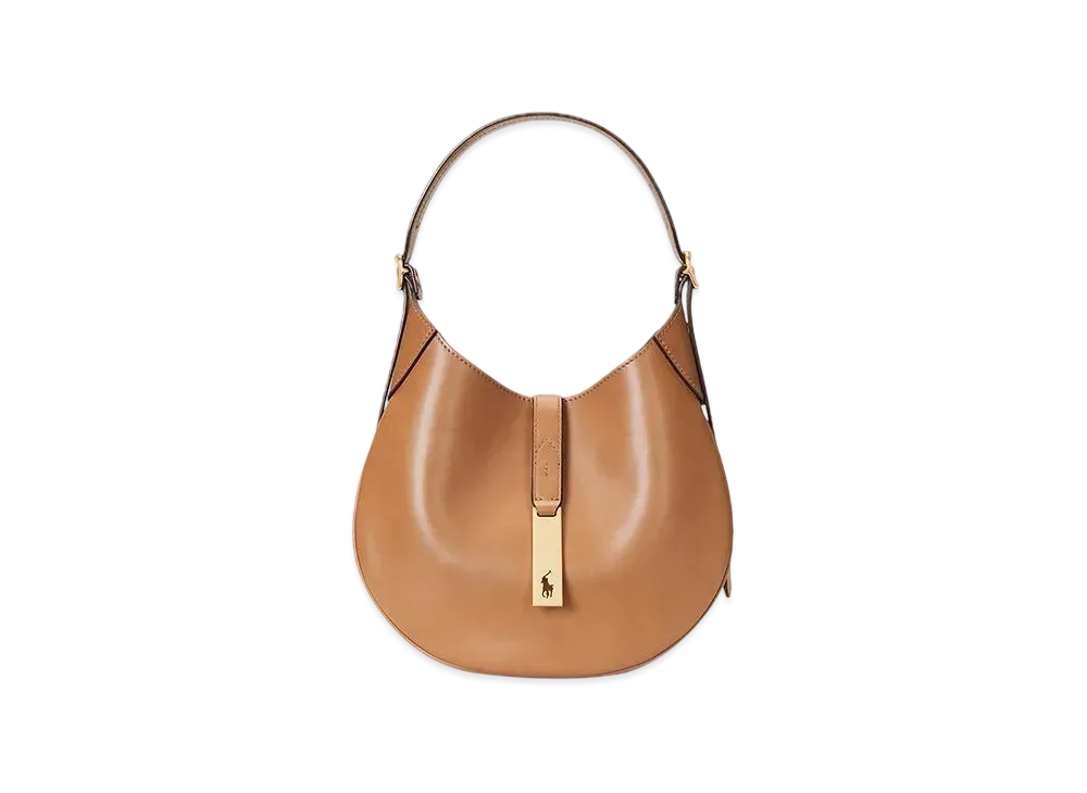 Polo Ralph Lauren Polo ID Leather Small Shoulder Bag "Brown"