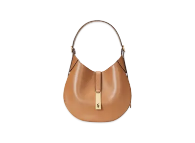 Polo Ralph Lauren Polo ID Leather Small Shoulder Bag "Brown"