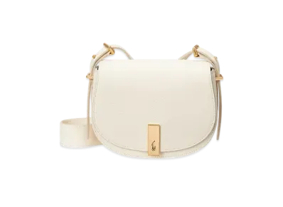 Polo Ralph Lauren Polo ID Leather Saddle Bag "White"