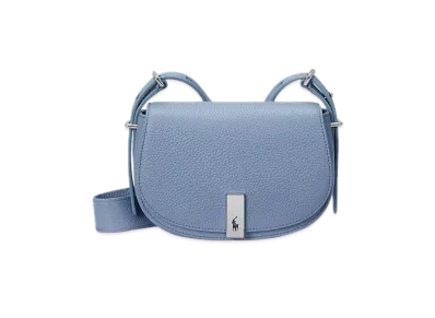 Polo Ralph Lauren Polo ID Leather Mini Saddle Bag "Blue"