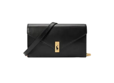 Polo Ralph Lauren Polo ID Leather Chain Wallet & Bag "Black"