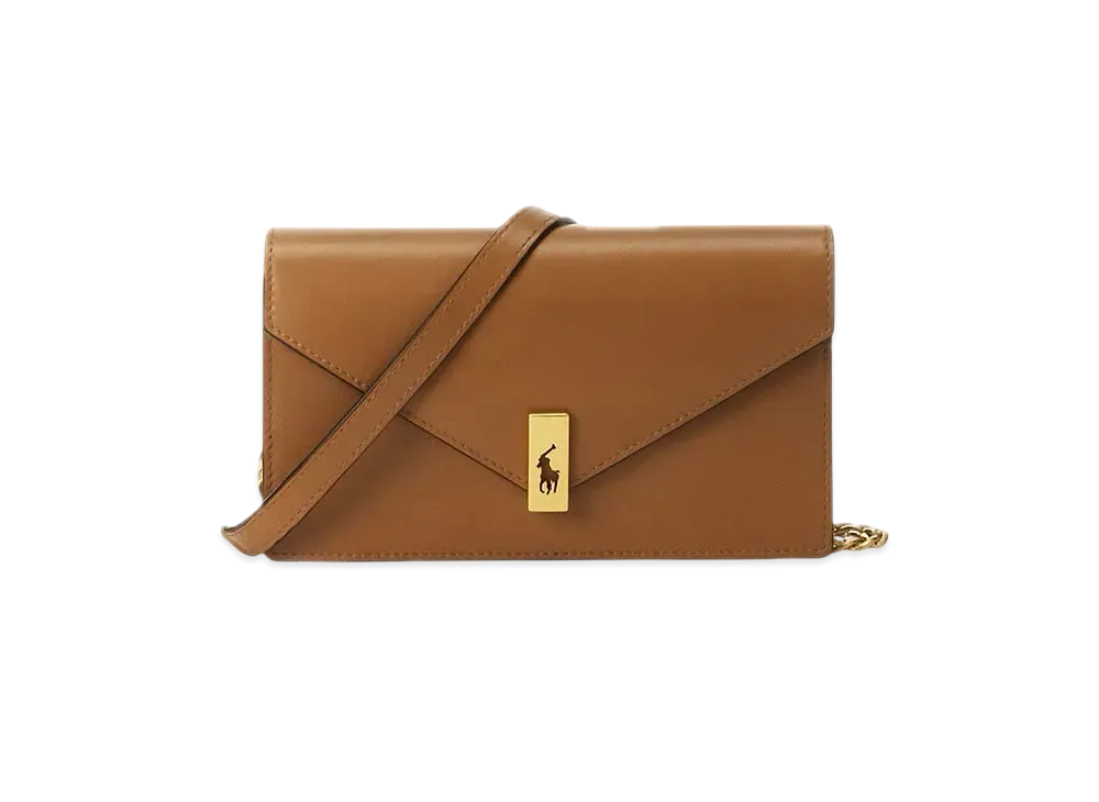 Polo Ralph Lauren Polo ID Leather Chain Wallet & Bag "Brown"