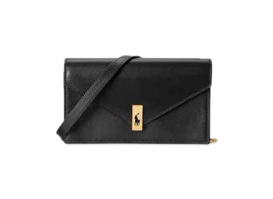 Polo Ralph Lauren Polo ID Leather Chain Wallet & Bag "Black"