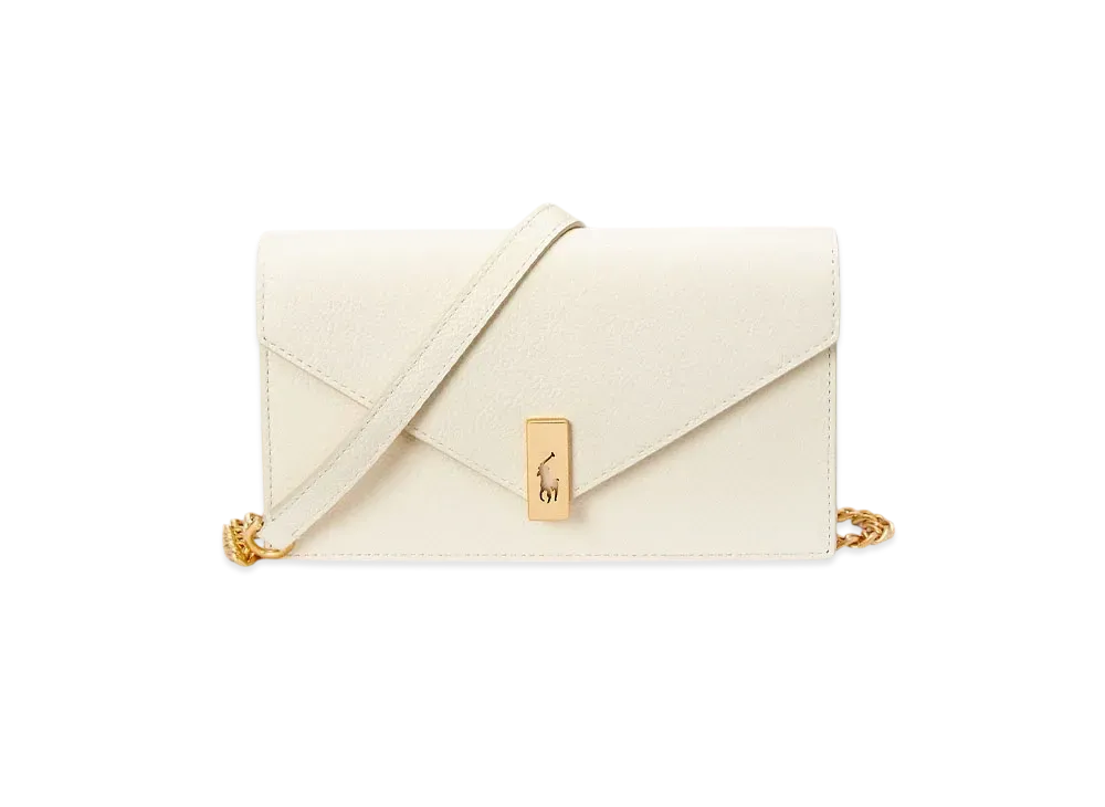 Polo Ralph Lauren Polo ID Leather Chain Wallet & Bag "White"