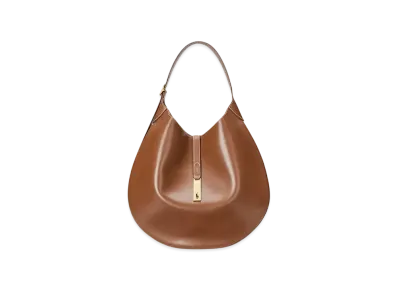 Polo Ralph Lauren Polo ID Large Calfskin Shoulder Bag "Brown"