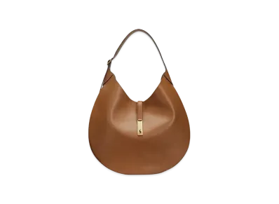 Polo Ralph Lauren Polo ID Large Calfskin Shoulder Bag "Brown"