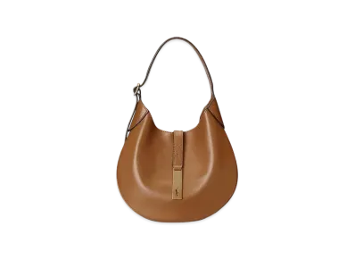 Polo Ralph Lauren Polo ID Calfskin Shoulder Bag "Brown"