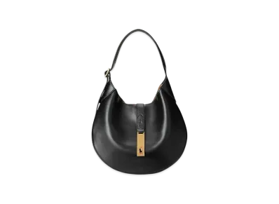 Polo Ralph Lauren Polo ID Calfskin Shoulder Bag "Black"