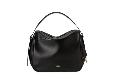 Polo Ralph Lauren Polo ID Leather Satchel "Black"