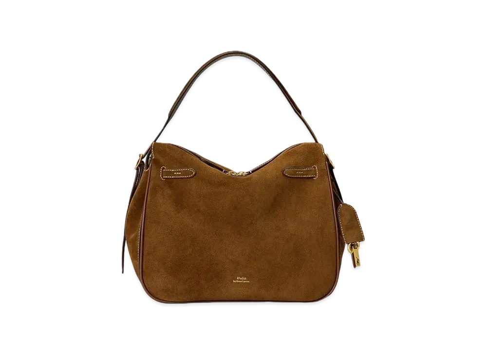 Polo Ralph Lauren Polo ID Suede Satchel "Brown"