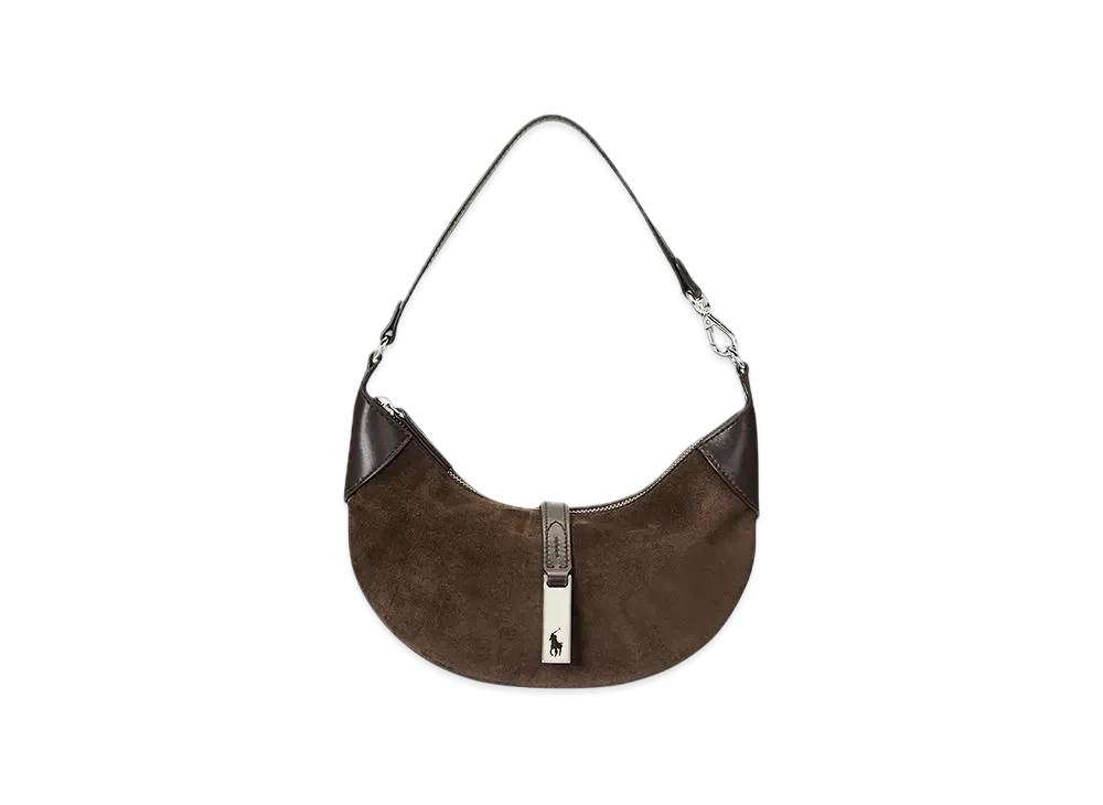 Polo Ralph Lauren Polo ID Suede Mini Shoulder Bag "Brown"
