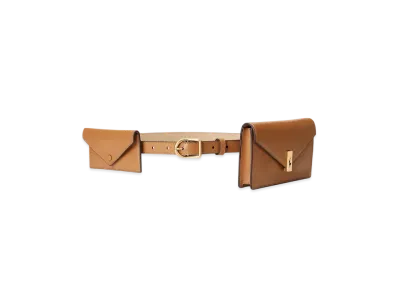Polo Ralph Lauren Polo ID Leather Wallet Belt "Brown"