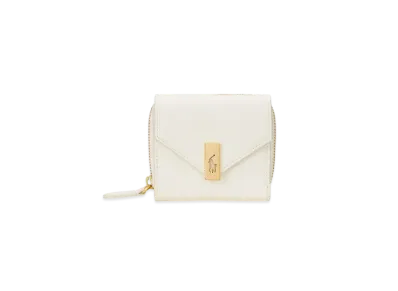 Polo Ralph Lauren Polo ID Leather Compact Wallet "White"