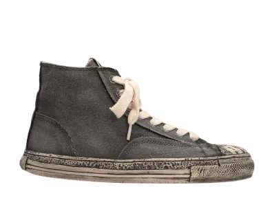 Maison MIHARA YASUHIRO PAST Sole Over-dyed Canvas High-top Sneaker "Dark Gray"