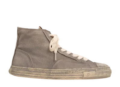 Maison MIHARA YASUHIRO PAST Sole Over-dyed Canvas High-top Sneaker "Light Gray"