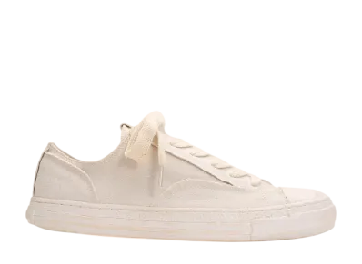 Maison MIHARA YASUHIRO PAST Sole 6 Hole Over-dyed CV Low-top Sneaker "White"