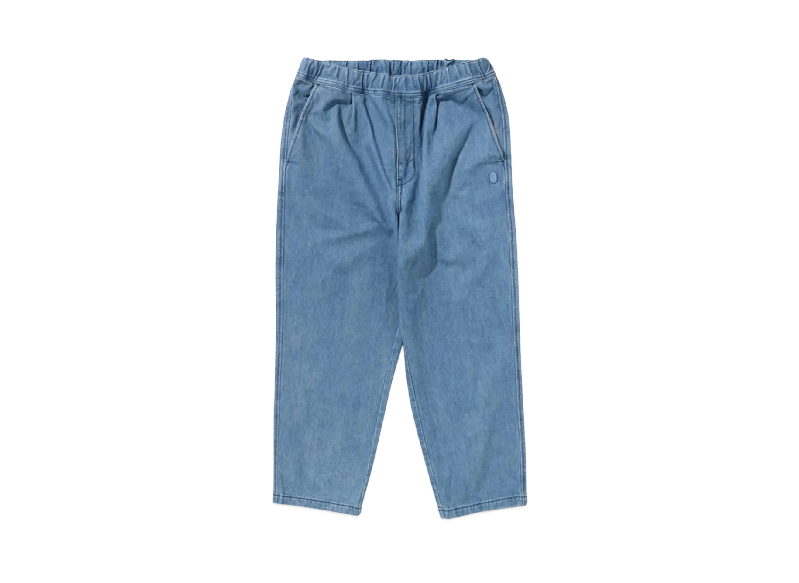 A BATHING APE One Point Relaxed Fit 13OZ Denim Pants "Light Indigo"