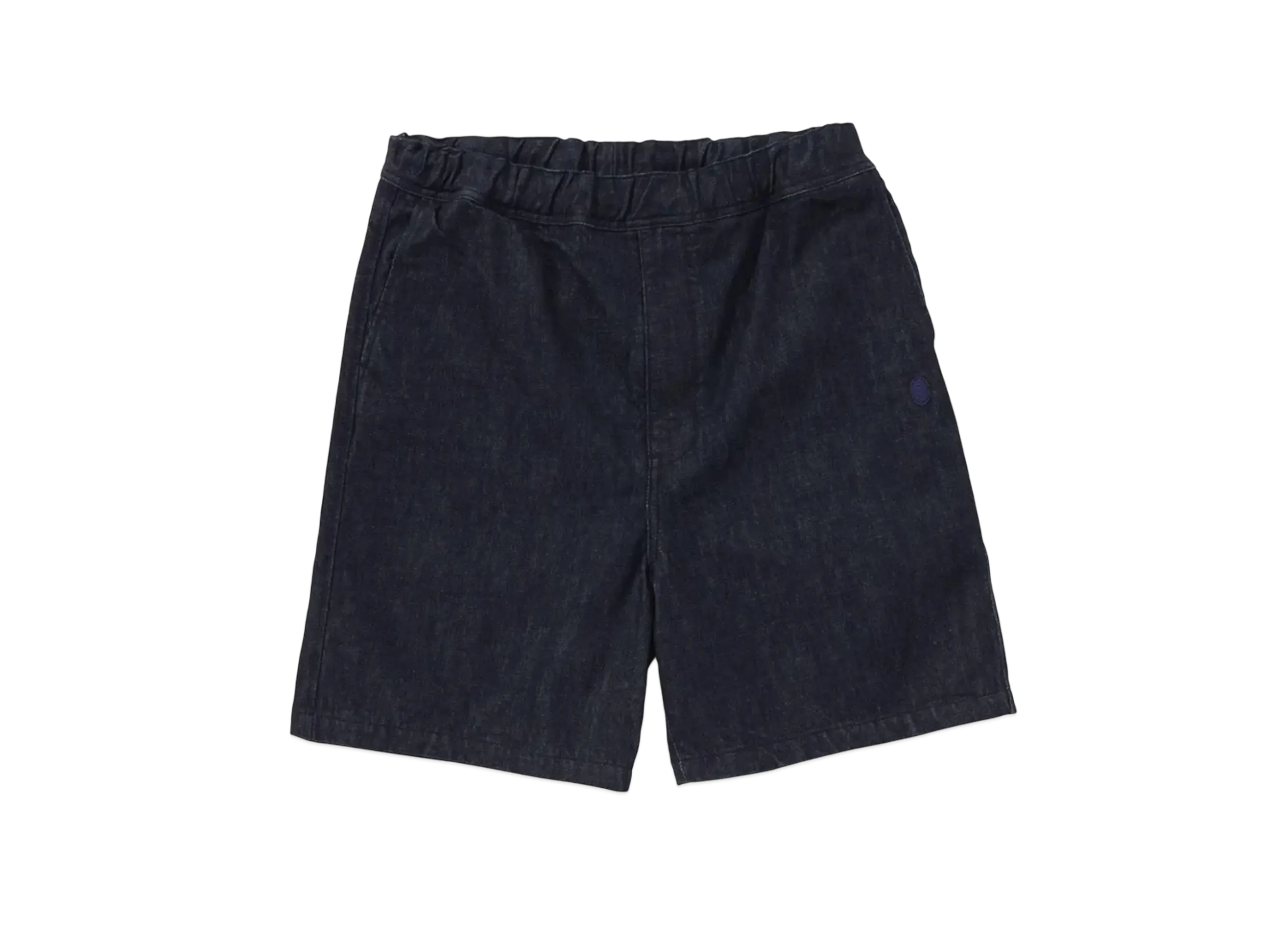A BATHING APE One Point Relaxed Fit 13OZ Denim Shorts "Indigo"