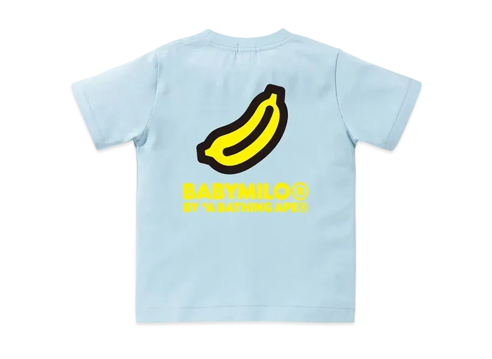 A BATHING APE Back Banana One Point Tee "Sax"